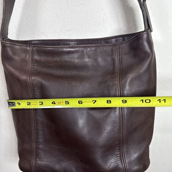 (B7) Coach Vintage Large Capacity Old Shoulder Bag All Leather Brown,N# D7C-4169 - Picture 12 of 15